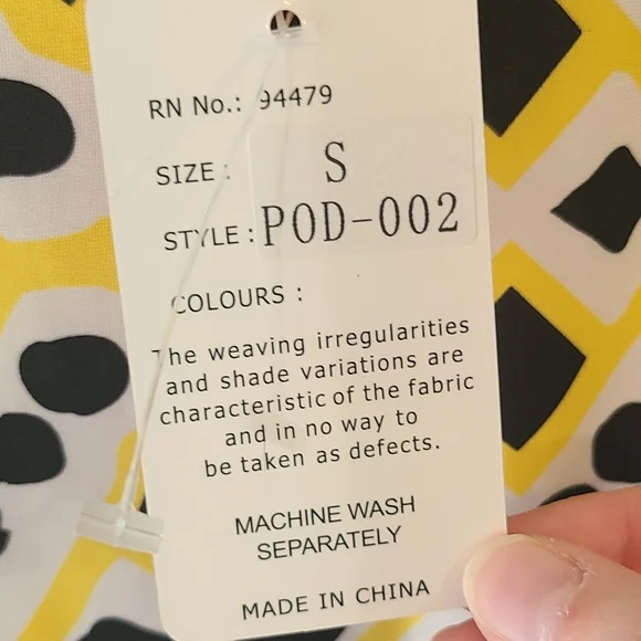 NWT Magic Yellow Black Maxi Length Strappy Mix Print Sleeveless Dress Size Small - Picture 3 of 6
